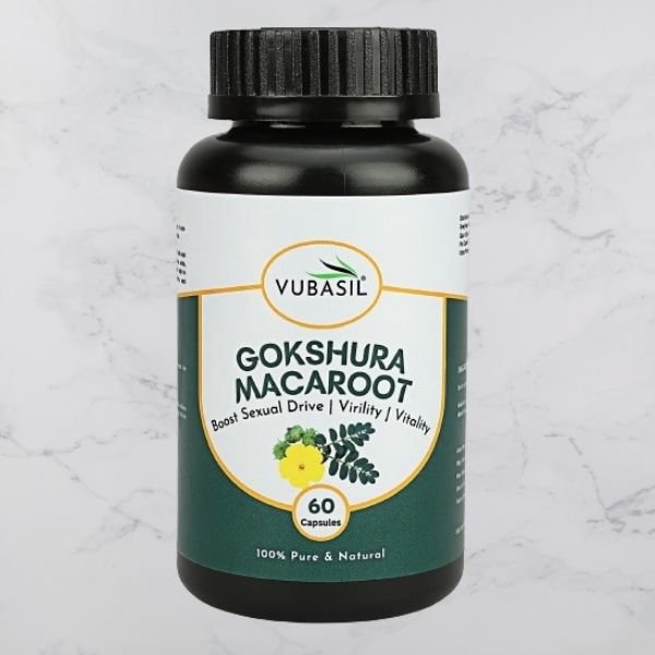 Vubasil – Gokshura Macaroot 60 Capsule – Pack-1